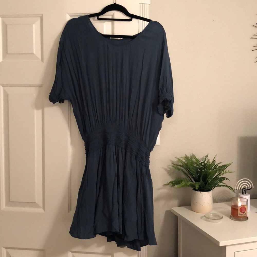 Teal mini dress